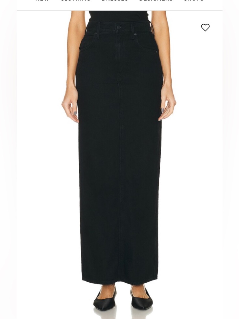 NWT! MOTHER SNACKS! The Candy Stick Skirt black - Picture 12 of 12